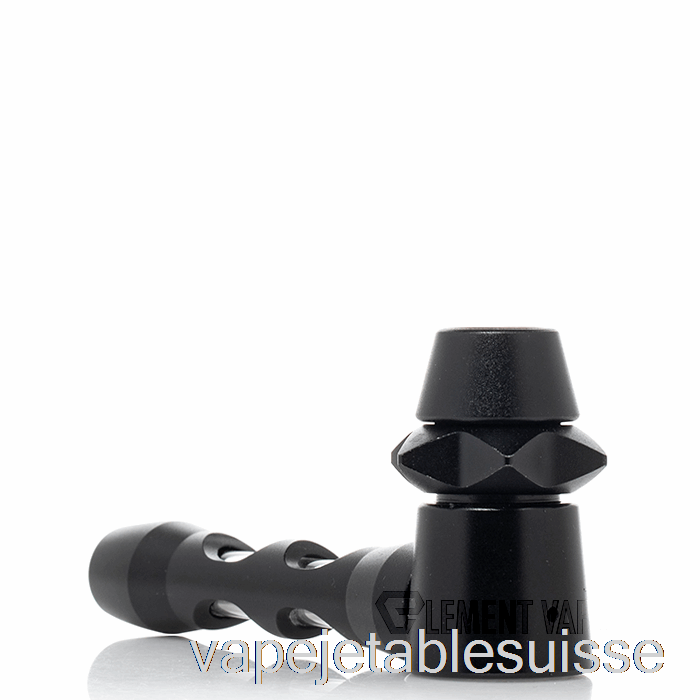 Vape Suisse Cheech Verre Métal Enveloppé Frappeur Main Pipe Noir